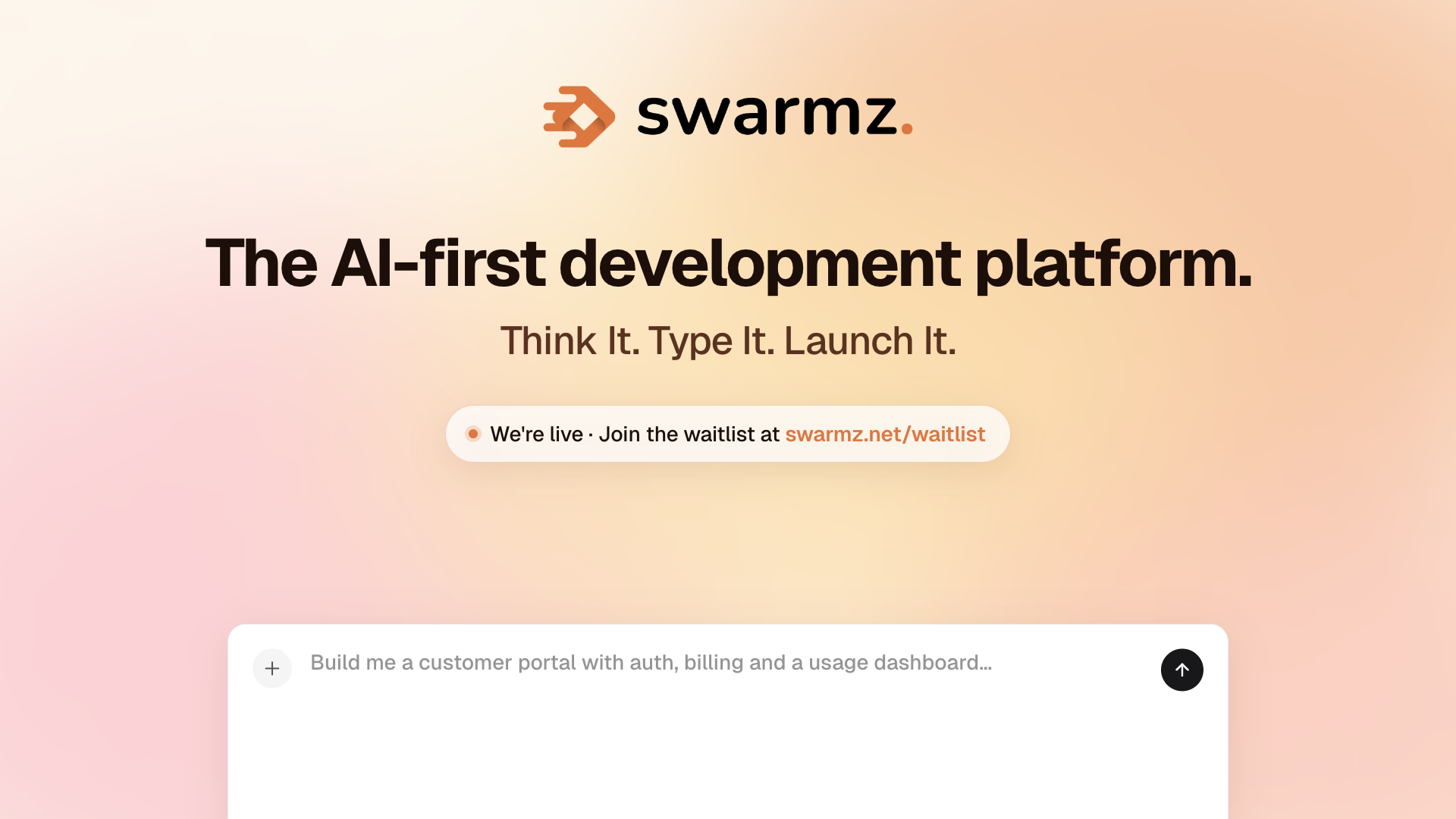 Save your spot on the Swarmz waitlist cover